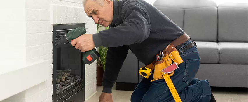 New Indoor Fireplace Installation in East Moline, Illinois