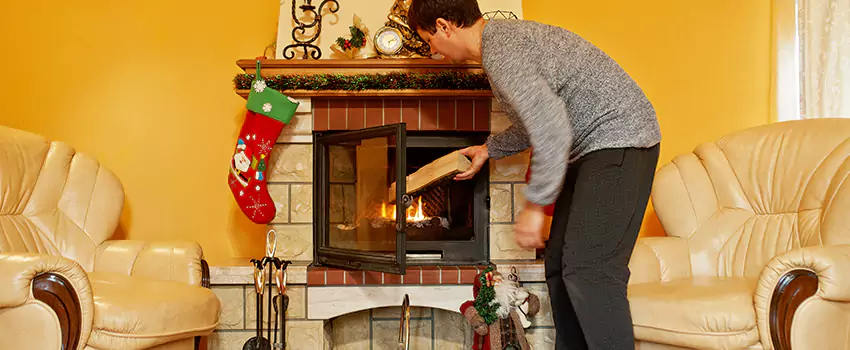 Rusted Metal Fireplace Restoration in Van Buren, Arkansas