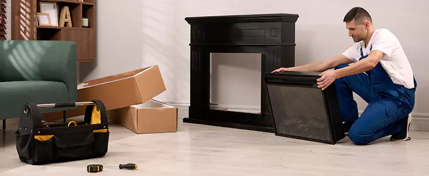 Old Rusted Metal Fireplace Repair And Replacement in Van Buren, AR